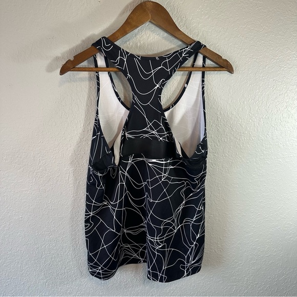 Fabletics | Black & White Racerback Tank - Picture 5 of 8